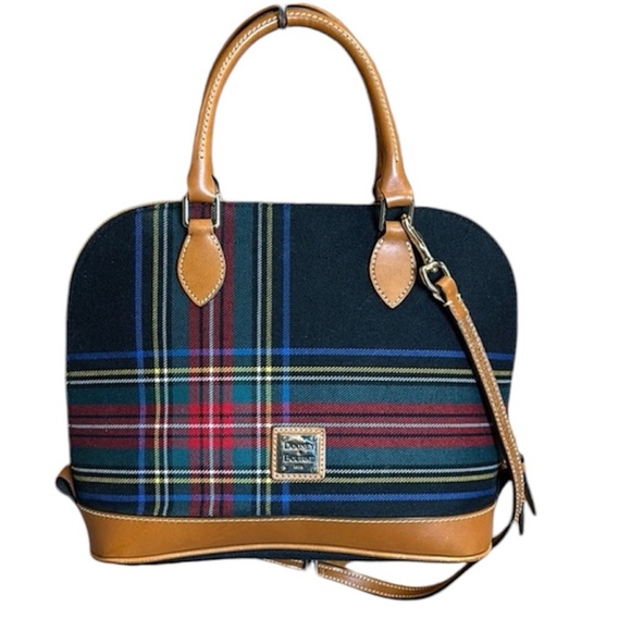Dooney & Bourke Handbags - Dooney & Bourke Zip Zip Tartan Plaid Satchel